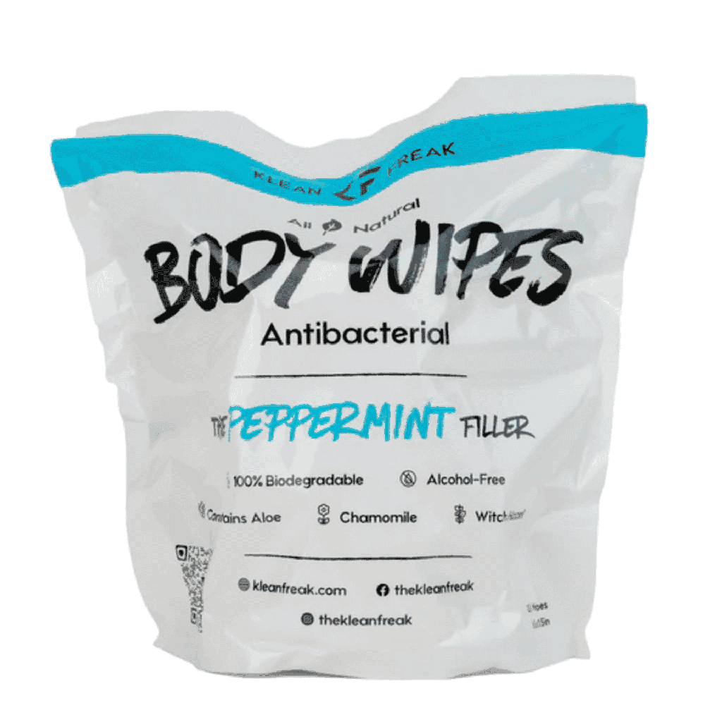 [TFPP02] Klean Freak - Body Wipes - The Filler - Peppermint Image 