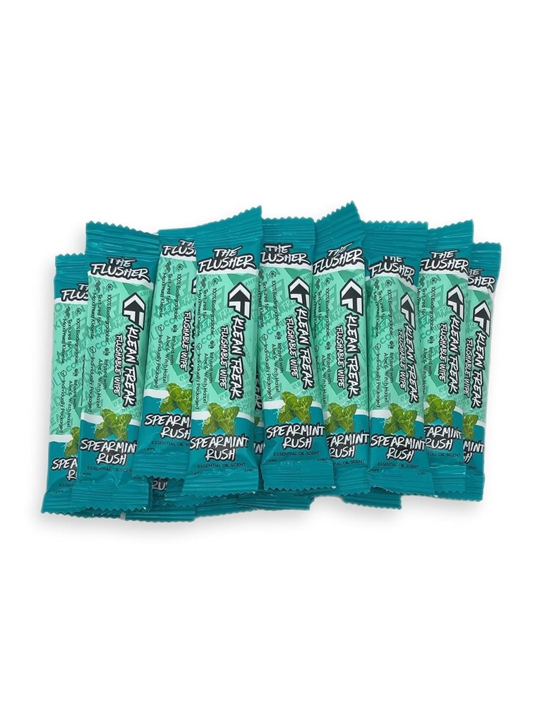 [FDSR20] Klean Freak - The Flusher wipes - 20 Pack - Spearmint Rush Image 