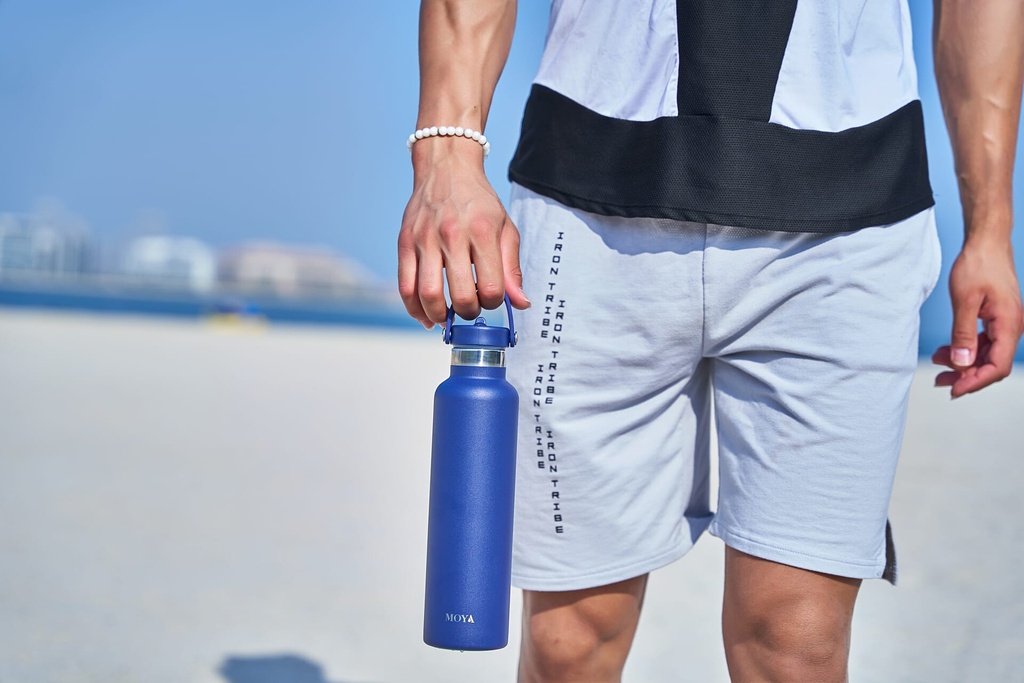 [DB03002A] Moya "Black Sea"  700ml Insulated Sustainable Water Bottle Navy Image 