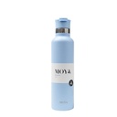 [DB03003A-S] Moya "Black Sea"  700ml Insulated Sustainable Water Bottle Powder Blue Spout Lid Image 