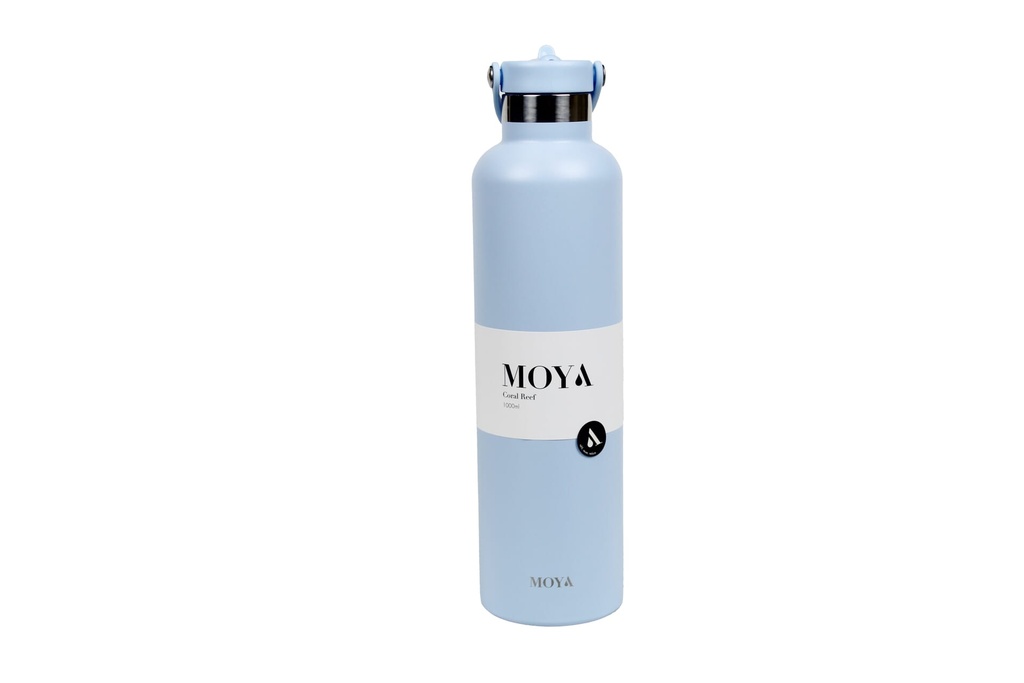 [DB04003A] Moya "Coral Reef" 1L Insulated Sustainable Water Bottle Powder Blue Image 