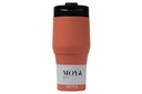 [HV134-BC-16] Moya "High Tide" 380ml Travel Coffee Mug Black/Coral Image 