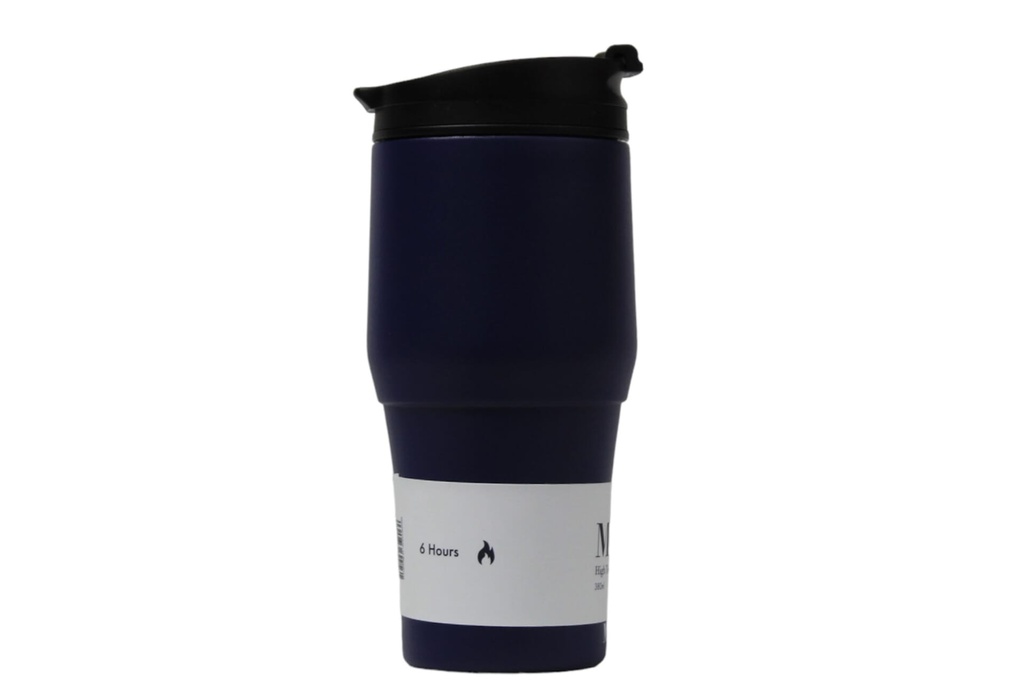 [HV134-BN-19] Moya "High Tide" 380ml Travel Coffee Mug Black/Navy Image 