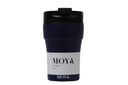 [HV133-BN-19] Moya "Low Tide" 250ml Travel Coffee Mug Black/Navy Image 