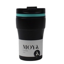 [HV123-TB-19] Moya "Low Tide" 250ml Travel Coffee Mug Blue/Black Image 