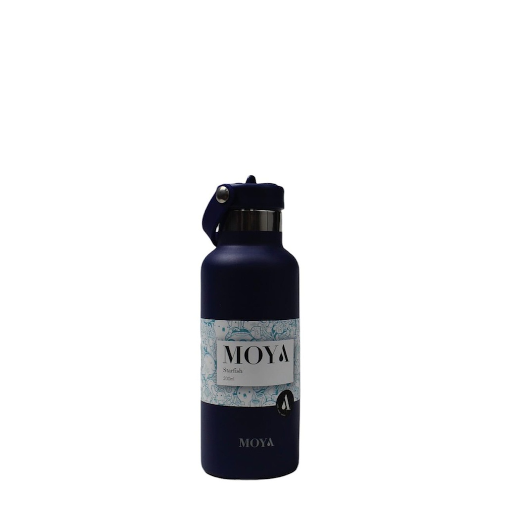 [DB02002A ] Moya "Starfish" 500ml Insulated Sustainable Water Bottle Navy Image 