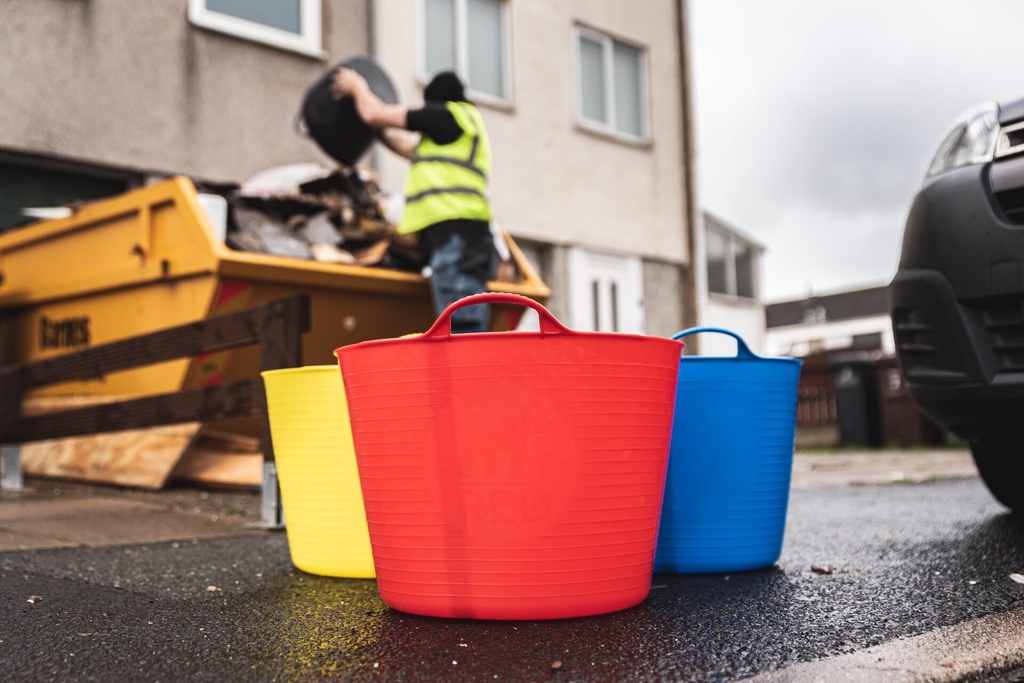 [SP42R] Red  Gorilla -  Tubs & Recycled Black Tubs - Large 38L Red Image 