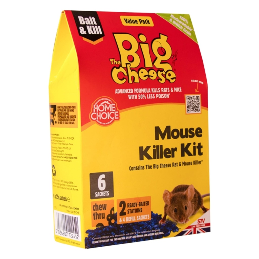 [STV245] STV  Mouse Killer Kit - 25g Grain x 6 + 2 Stations Image 