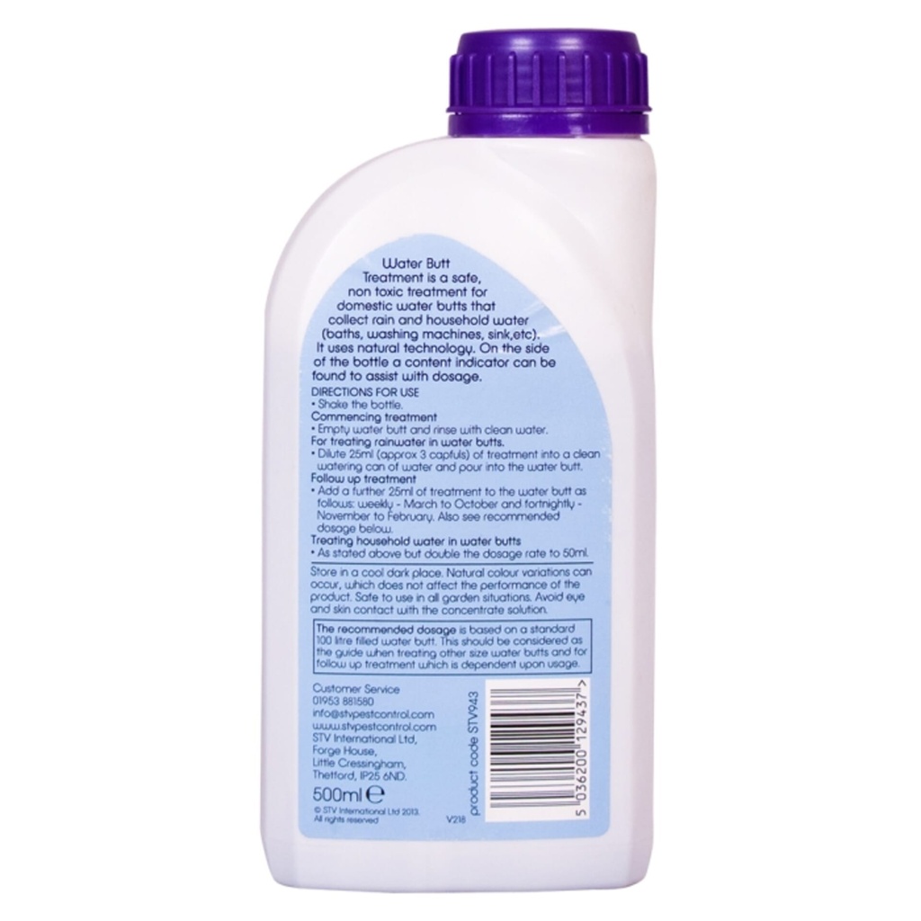 [STV943] STV Water Butt Treatment - 500ml Image 