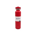 Moya "Black Sea"  700ml Insulated Sustainable Water Bottle Red