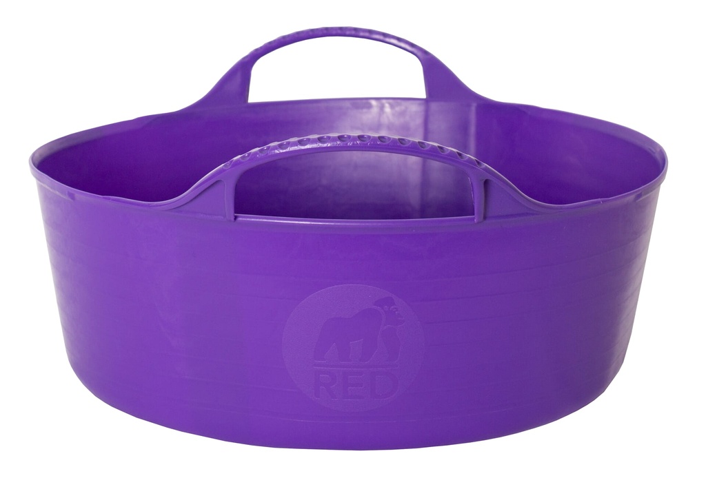 Red  Gorilla - Gorilla Tubs & Recycled Black Tubs - Mini Shallow 5L- Purple