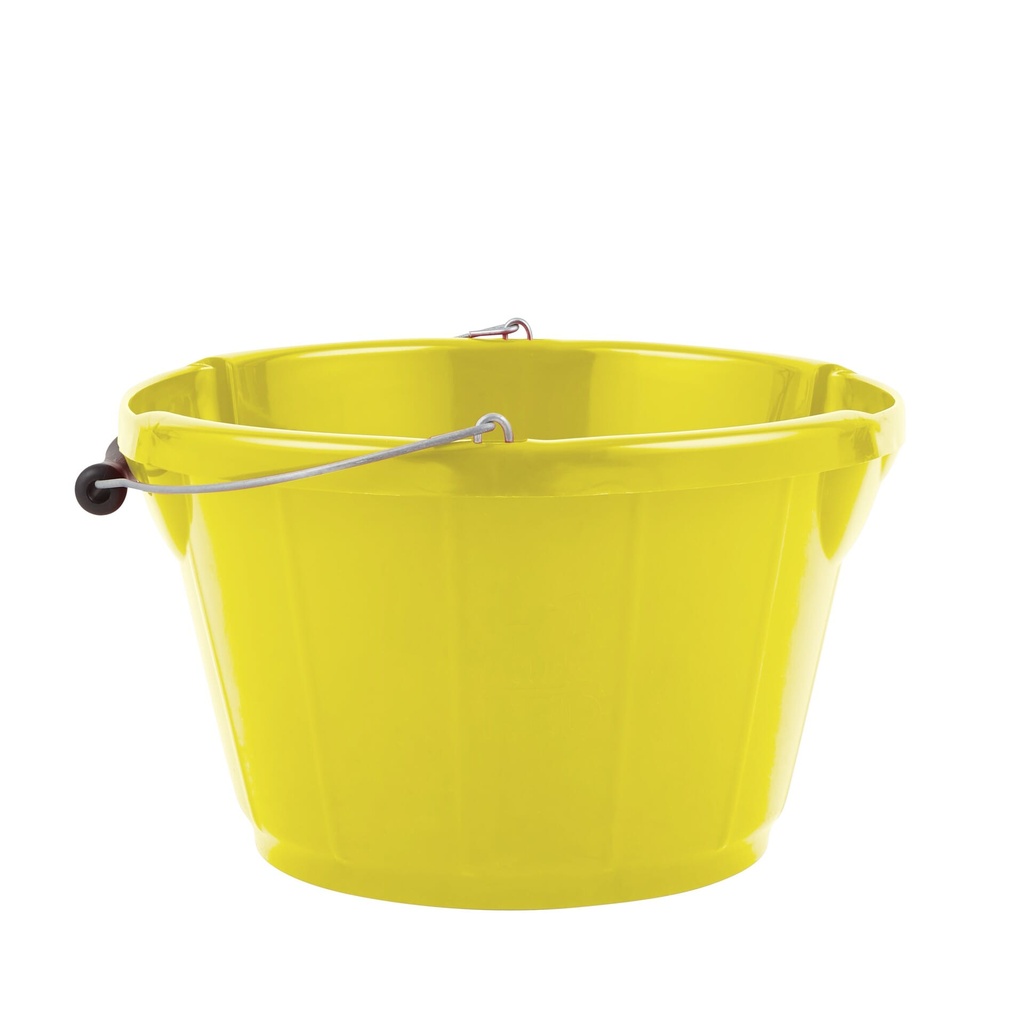 Red  Gorilla - Gorilla Plas - Gorilla Plas 10L Feed Bucket -Yellow