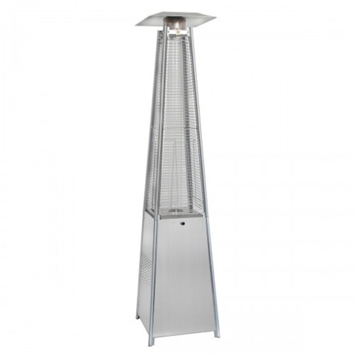 [CZGB-I-SS] PureHeat Pyramid Style Gas Patio Heater In Stainless Steel with wheels