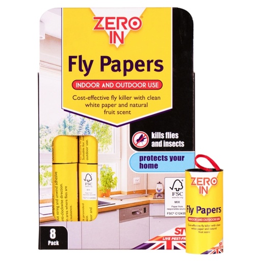 [ZER878] STV Fly Papers FSC - 8-Pack