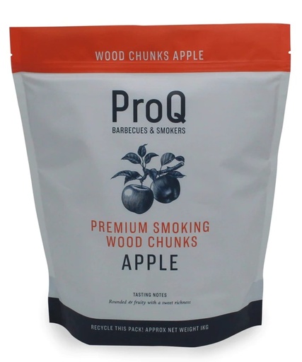 [252445] ProQ Smoking Wood Chunks - Apple - Bag (1kg)