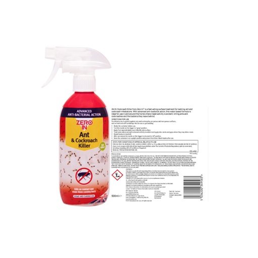 [ZER958] STV  Anti-Bacterial Ant & Cockroach Killer - 500ml RTU