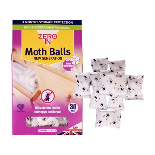 [ZER426] STV  New Generation Moth Balls - 30-Pack