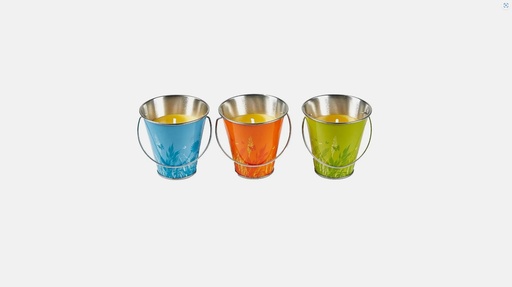 [STV430] STV  Citronella Candle Bucket - Beach Party - Assorted Colours