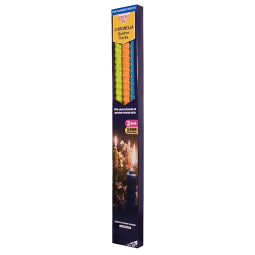 [ZER453] STV Citronella Garden Flares - Beach Party - 3-Pack