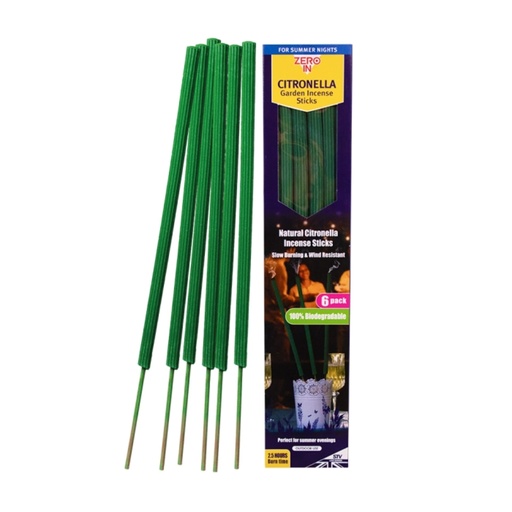 [ZER468] STV  Citronella Garden Incense Stick - 6-Pack