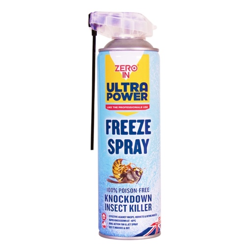 [ZER569] STV  Freeze Spray Knockdown Insect Killer - 500ml Dual Action Aerosol