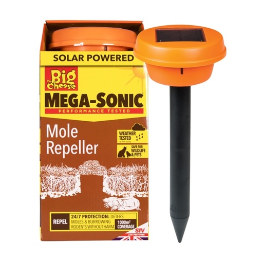 [STV640] STV  Hi-Vis Mega-Sonic® Advanced Solar Mole Repeller