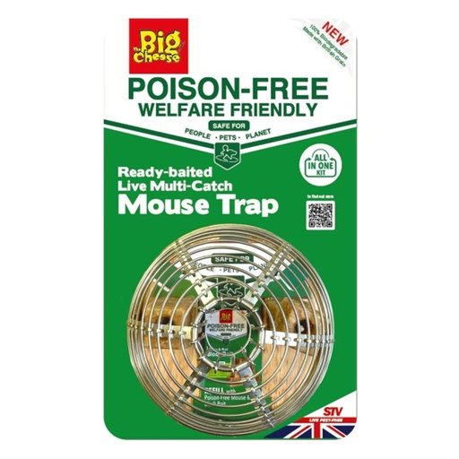 [STV043] STV  Ready-Baited Live Multi-Catch Mouse Trap - 2 Colours