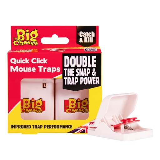 [STV147] STV  Quick Click Mouse Trap - Twinpack