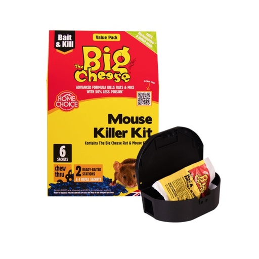 [STV245] STV  Mouse Killer Kit - 25g Grain x 6 + 2 Stations