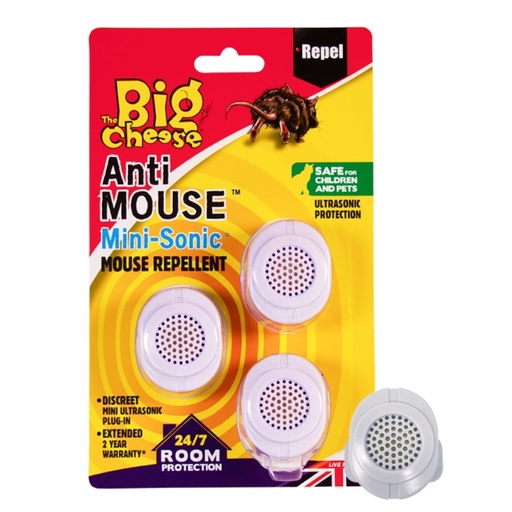 [STV828] STV  Mini-Sonic Mouse Repellent - 3-Pack