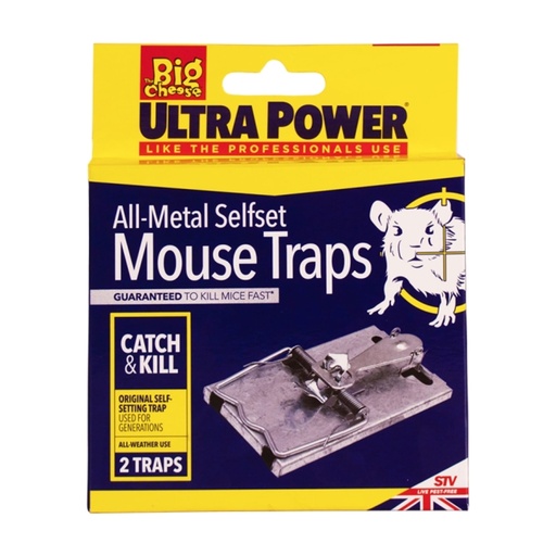 [STV167] STV  All-Metal Selfset Mouse Trap - Twinpack