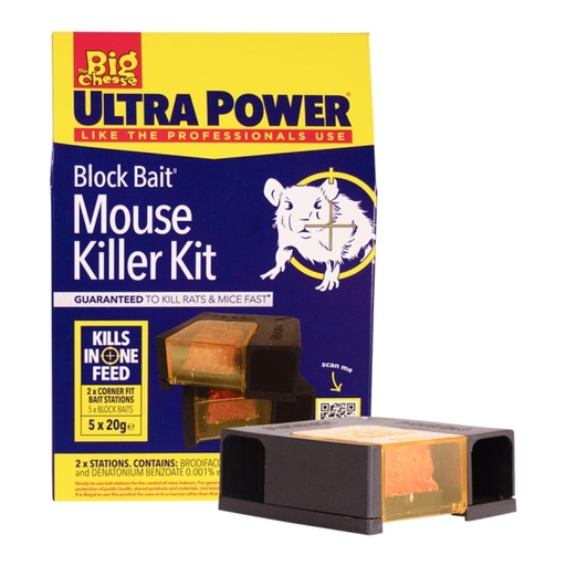 [STV565] STV  Block Bait Mouse Killer Kit - Twinpack