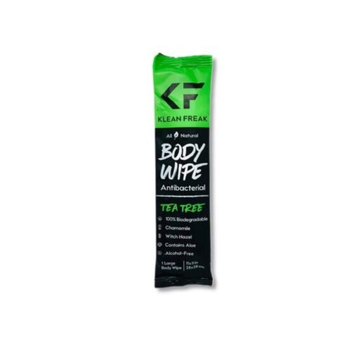 [SSTT01] Klean Freak - Body Wipes - Single Sachet - Tea Tree