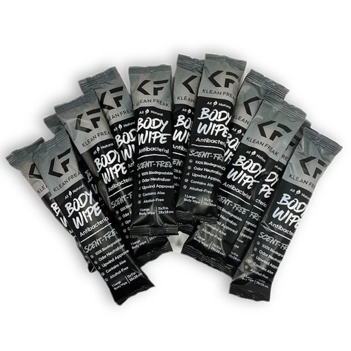 [DZSF12] Klean Freak - Body Wipes - Dozen Pack - Scent Free