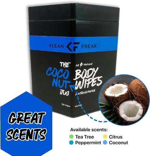 [TJCN01] Klean Freak Body Wipes - The Jug - Coconut