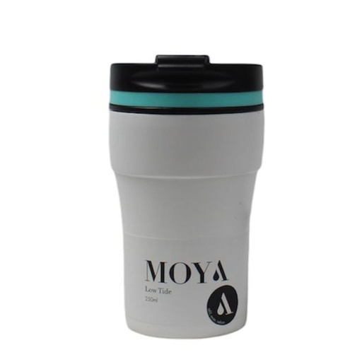 [HV123-TW-11] Moya "Low Tide" 250ml Travel Coffee Mug Blue/White