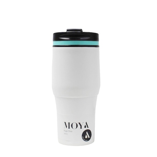 [HV124-TW-11] Moya "High Tide" 380ml Travel Coffee Mug Blue/White