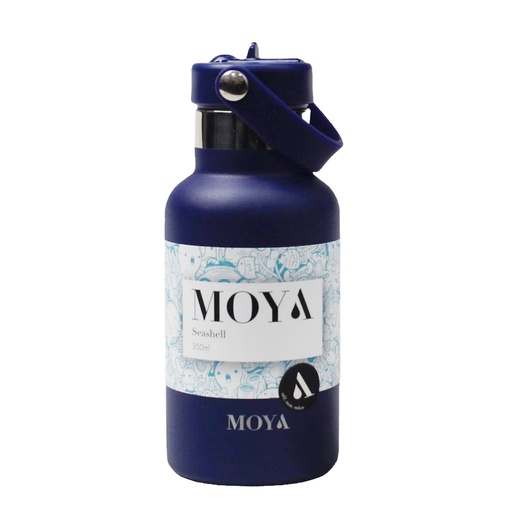 [DB01002A] Moya "Seashell" 350ml Insulated Sustainable Water Bottle Navy