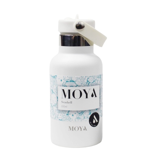 [DB01004A] Moya"Seashell" 350ml Insulated Sustainable Water Bottle White