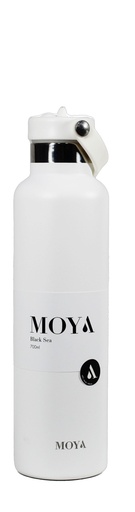 [DB03004A] Moya "Black Sea"  700ml Insulated Sustainable Water Bottle White