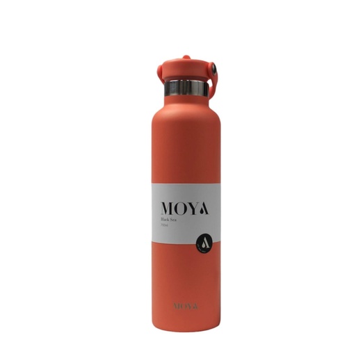 [DB03005A] Moya "Black Sea"  700ml Insulated Sustainable Water Bottle Coral