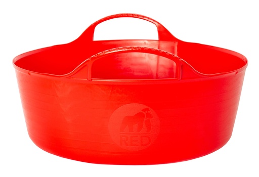 [SP5R] Red  Gorilla -  Tubs & Recycled Black Tubs - Mini Shallow 5L Red