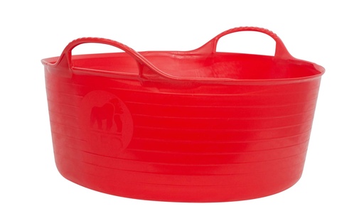 [SP15R] Red  Gorilla - Gorilla Tubs & Recycled Black Tubs - Small Shallow 15L -Red