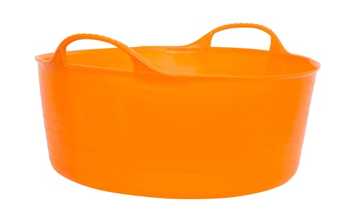 [SP15O] Red  Gorilla - Gorilla Tubs & Recycled Black Tubs - Small Shallow 15L -Orange