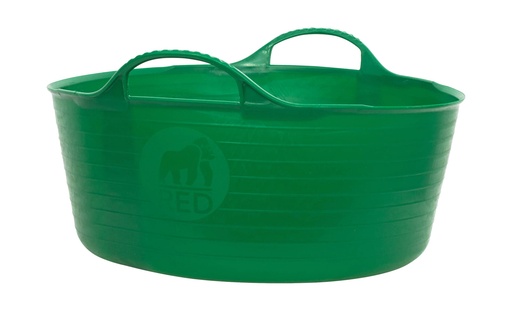 [SP15G] Red  Gorilla - Gorilla Tubs & Recycled Black Tubs - Small Shallow 15L -Green