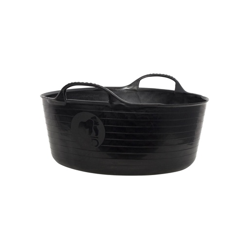 [SP15GBK] Red  Gorilla - Gorilla Tubs & Recycled Black Tubs - Small Shallow 15L -Black 