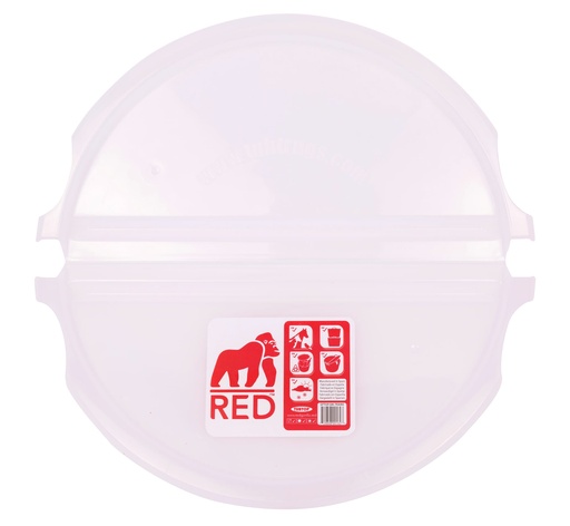 [SPTOP.LGE.TRANS] Red  Gorilla -  Tubtop - Large Translucent