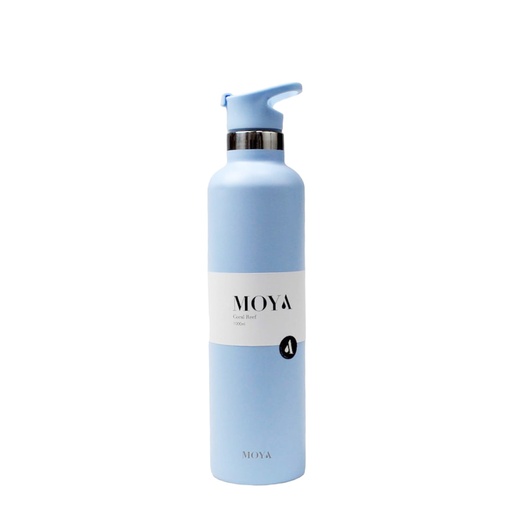 [DB04003A-S] Moya "Coral Reef" 1L Insulated Sustainable Water Bottle Powder Blue Spout Lid