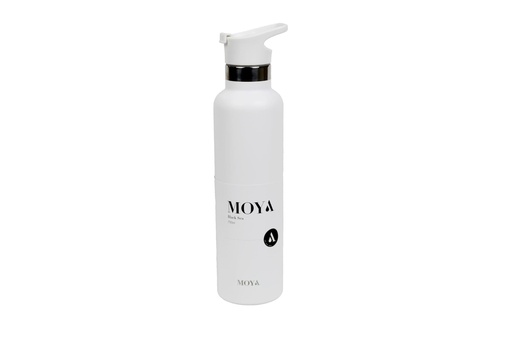 [DB03004A-S] Moya "Black Sea"  700ml Insulated Sustainable Water Bottle White Spout Lid