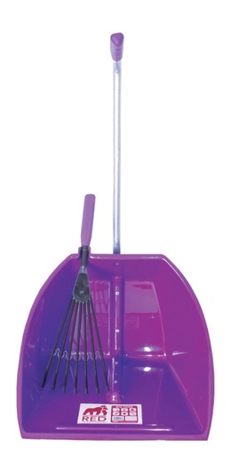 [TD900.P] Red  Gorilla - Big Tidee & Short Plastic Rake - Purple (Big Tidee + Plastic Rake)